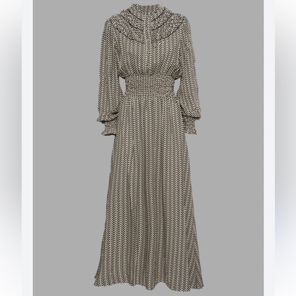 LORETTA CAPONI Zaira Dress in Black Spine New with Tags! - Picture 1 of 9